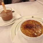 Crème brulee, chocolate mousse & suggestive biscuit