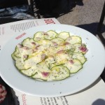 Courgette carpaccio 