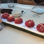 Beetroot meringues